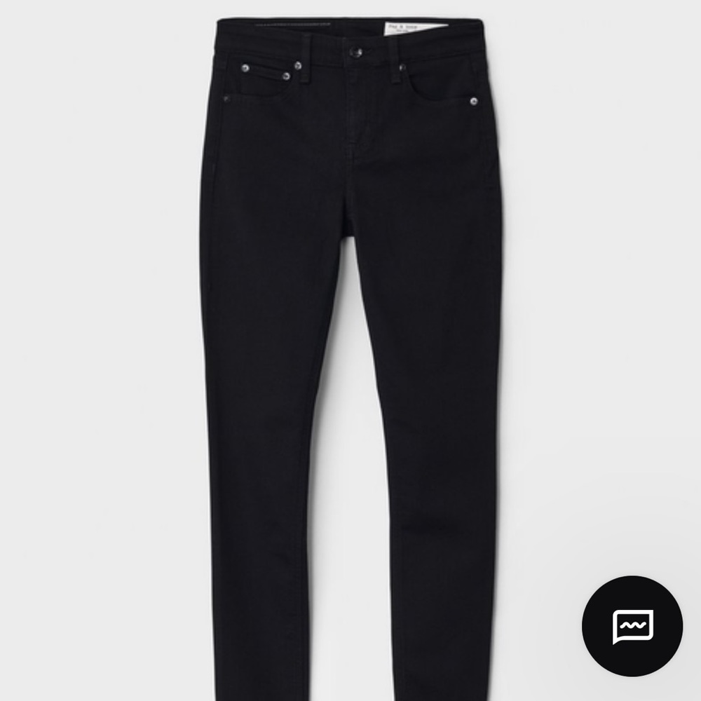 ✨NWT” Rag & Bone “ Black Standard issue “ Skinny Leg jeans